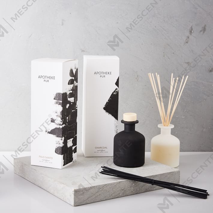 Mescente Luxury 180ml Botol Kaca Tersuai Penyebar Reed Minyak Pati Untuk Hotel