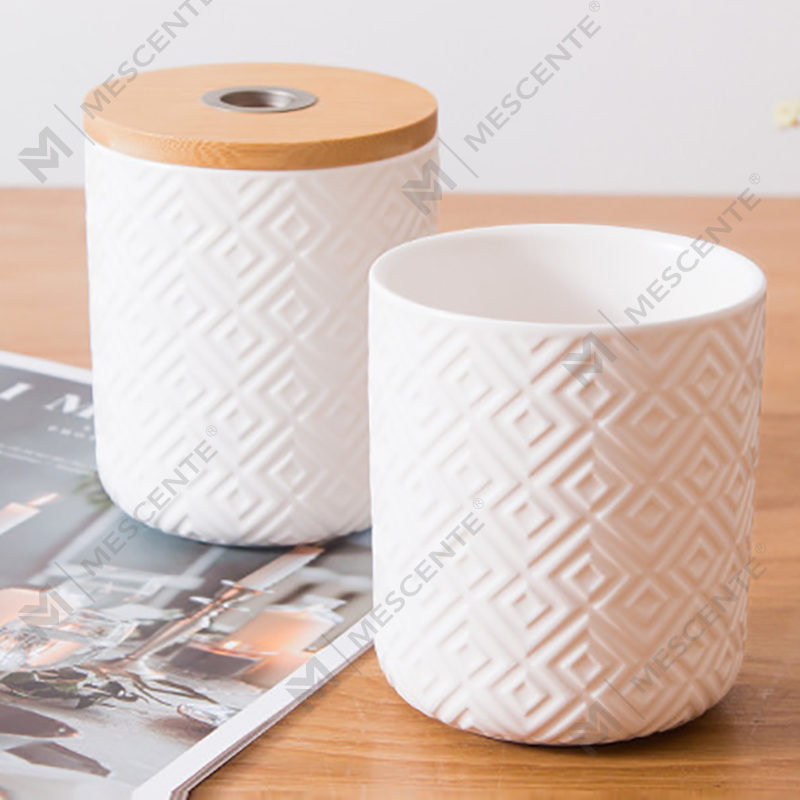 M&Scent 100ml 200 ml Aroma Seramik Bulat Hiasan Botol Kaca Reed Diffuser
