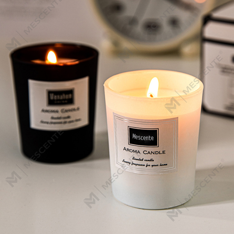 Lilin lilin soya wangi peony tersuai M&Scent, lilin wangi digital