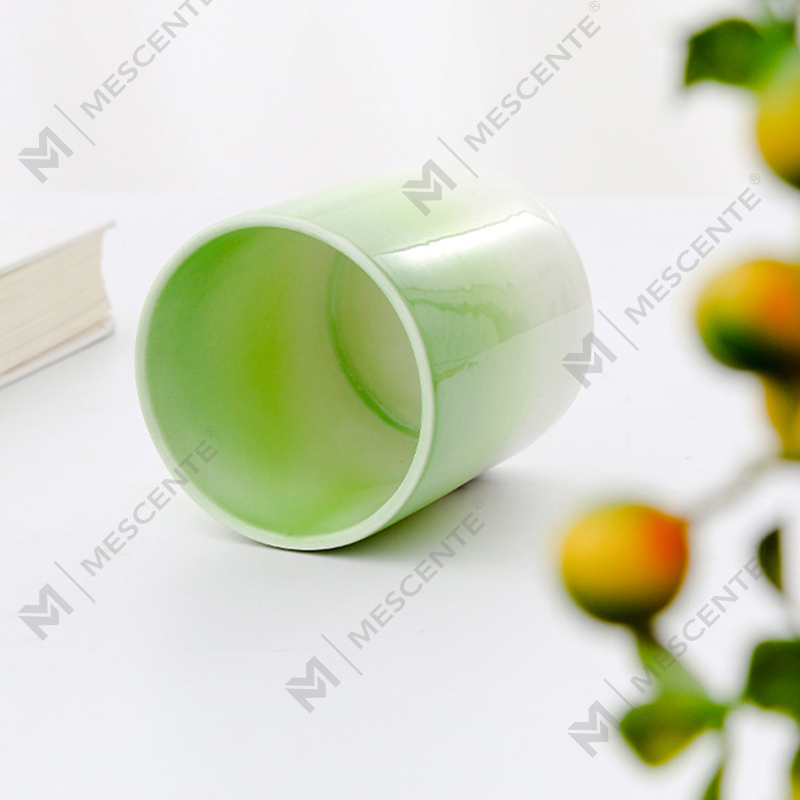 M&Scent Private Label Hiasan Rumah Lilin Wangi Tersuai Dalam Balang Lilin Seramik