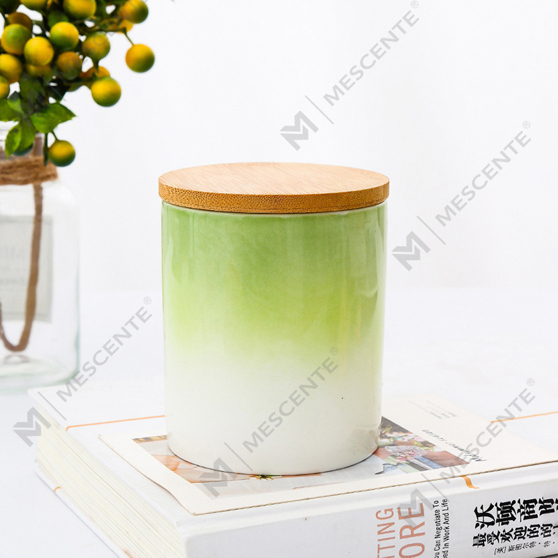 M&Scent Private Label Hiasan Rumah Lilin Wangi Tersuai Dalam Balang Lilin Seramik