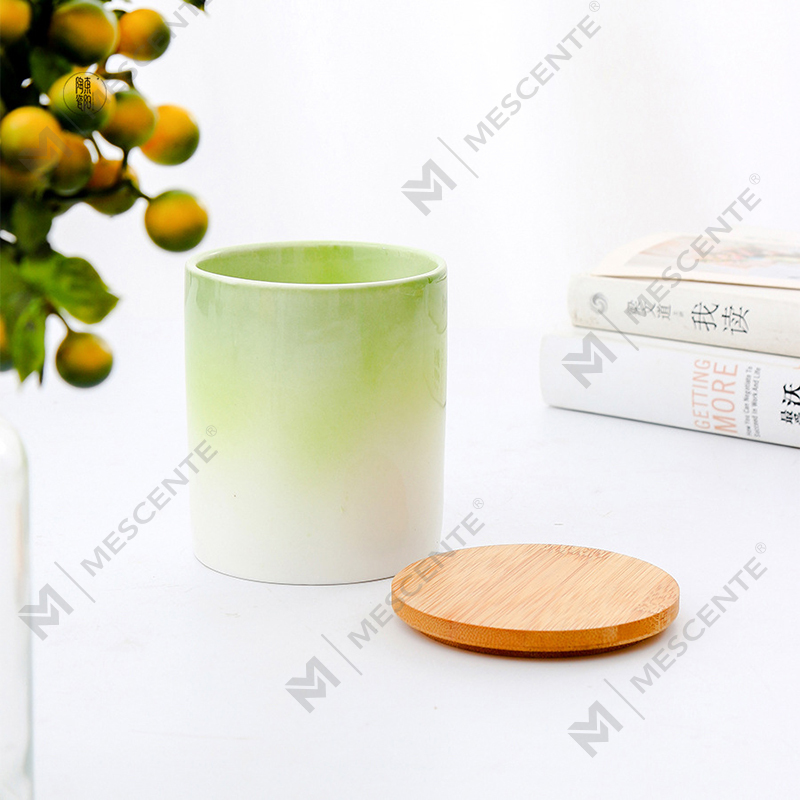 M&Scent Private Label Hiasan Rumah Lilin Wangi Tersuai Dalam Balang Lilin Seramik