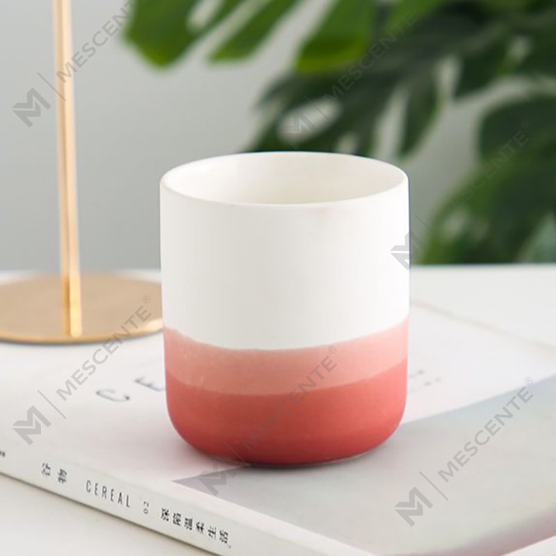 M&Scent Hiasan Seramik Biru dan Putih Pasu Tirus Tealight Tempat Lilin, Tanglung dan Balang Lilin