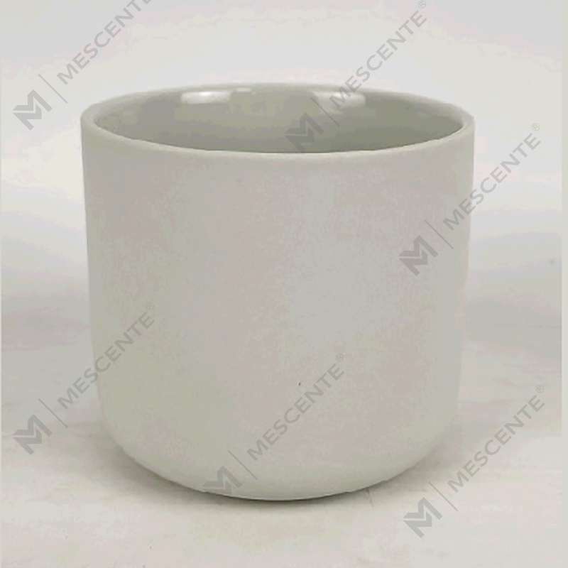 M&Scent Borong Tersuai Moden Besar 3 Sumbu Perak Putih Frosted Krismas Lilin Jar Dengan Tudung Buluh