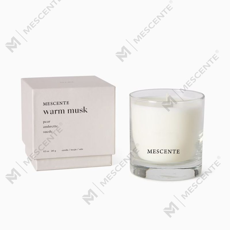 Sesuaikan Set Lilin Beraroma Kek Bunga Kering Krismas White Barn Dengan Tudung