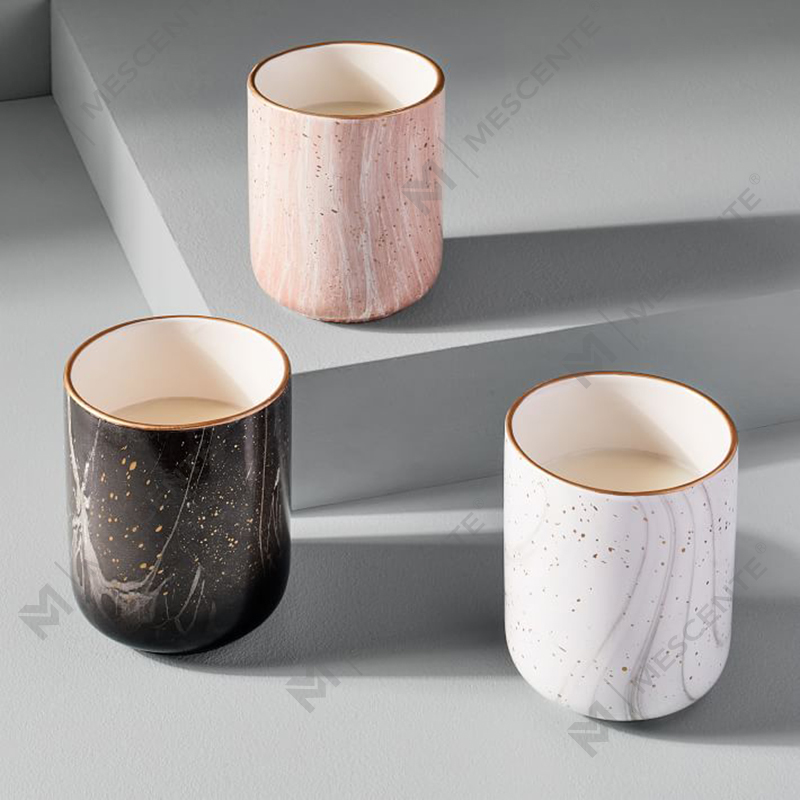 M&Scente White Ceramic Electric Fragrance Candle Wax Warmer untuk Spa dan Aromaterapi