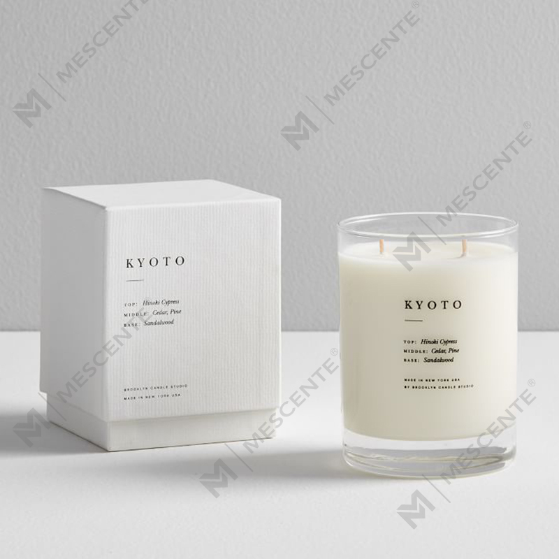 M&SENTE Produk Baharu Hiasan Rumah Custom 2 sumbu Lilin Wangi Dalam Balang Kaca