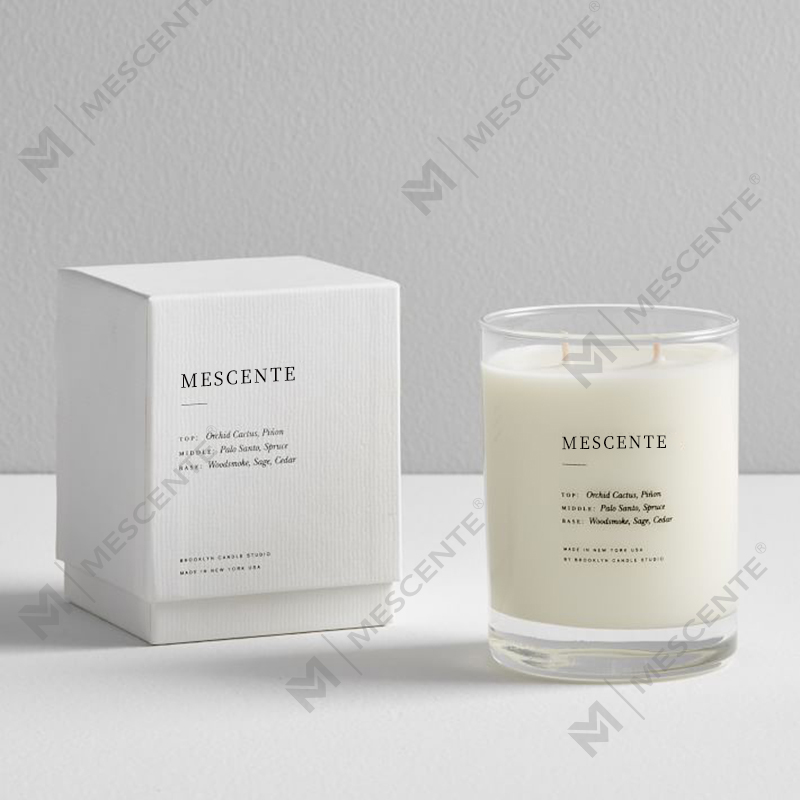 M&SENTE Produk Baharu Hiasan Rumah Custom 2 sumbu Lilin Wangi Dalam Balang Kaca
