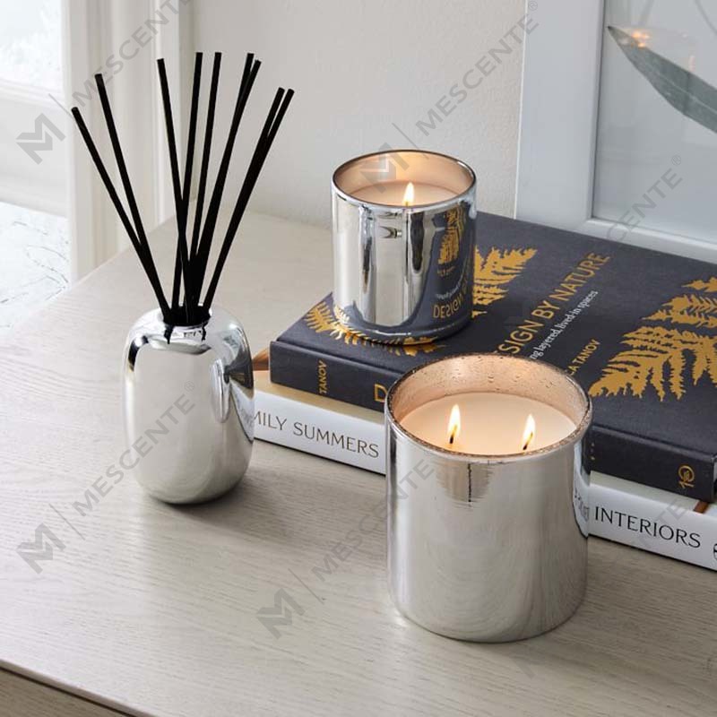 Lilin Bau Perak Alpine Label Peribadi Mewah Borong