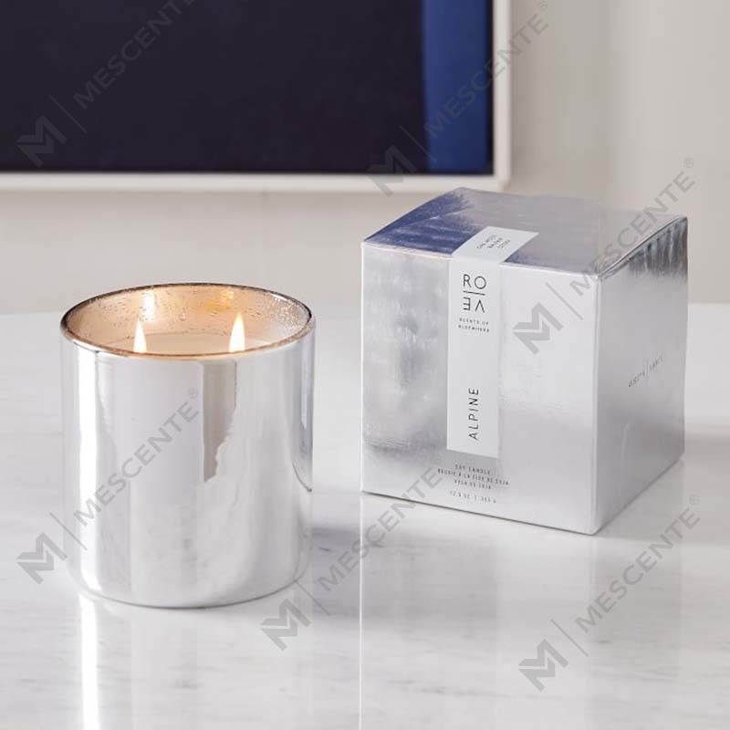 Lilin Bau Perak Alpine Label Peribadi Mewah Borong