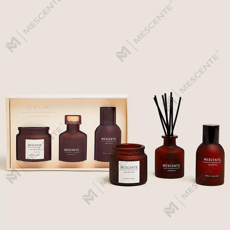 label peribadi mewah pemegang lilin kaca jernih lilin soya wangi dengan penutup