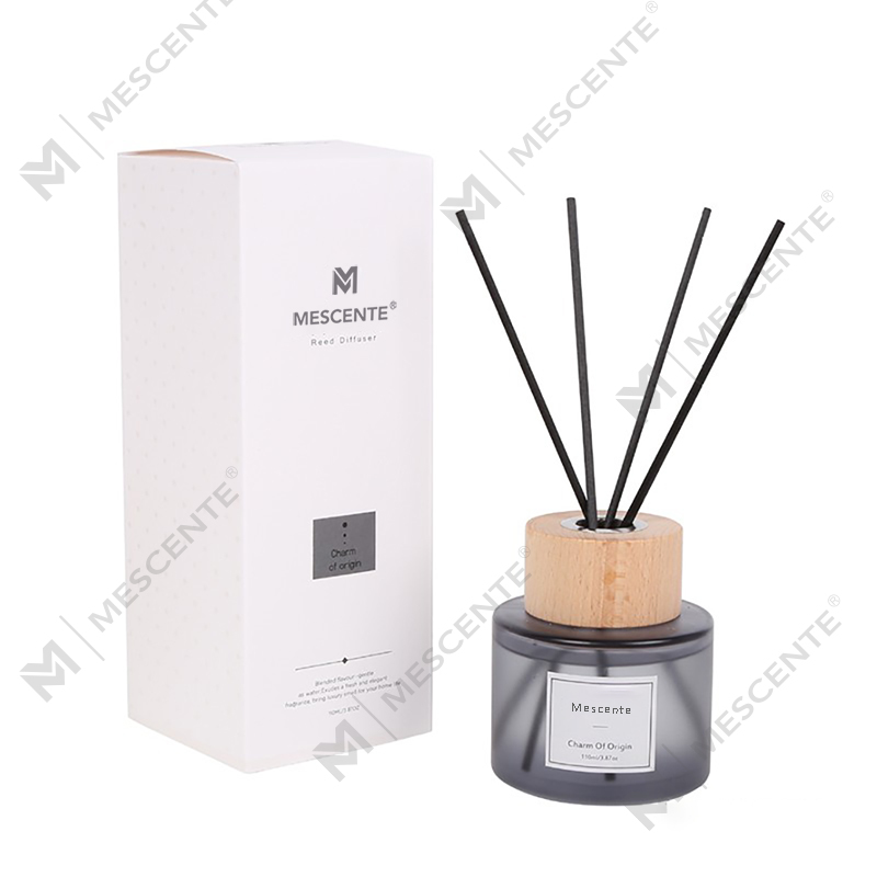 Penyebar buluh botol kaca label peribadi mewah borong M&Scent dengan penyumbat