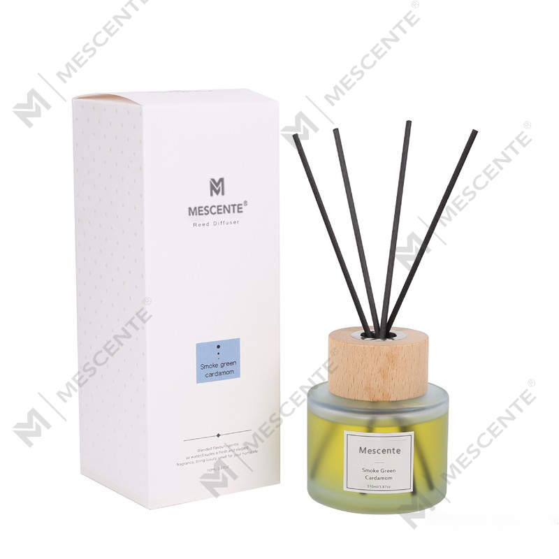 Penyebar buluh botol kaca label peribadi mewah borong M&Scent dengan penyumbat