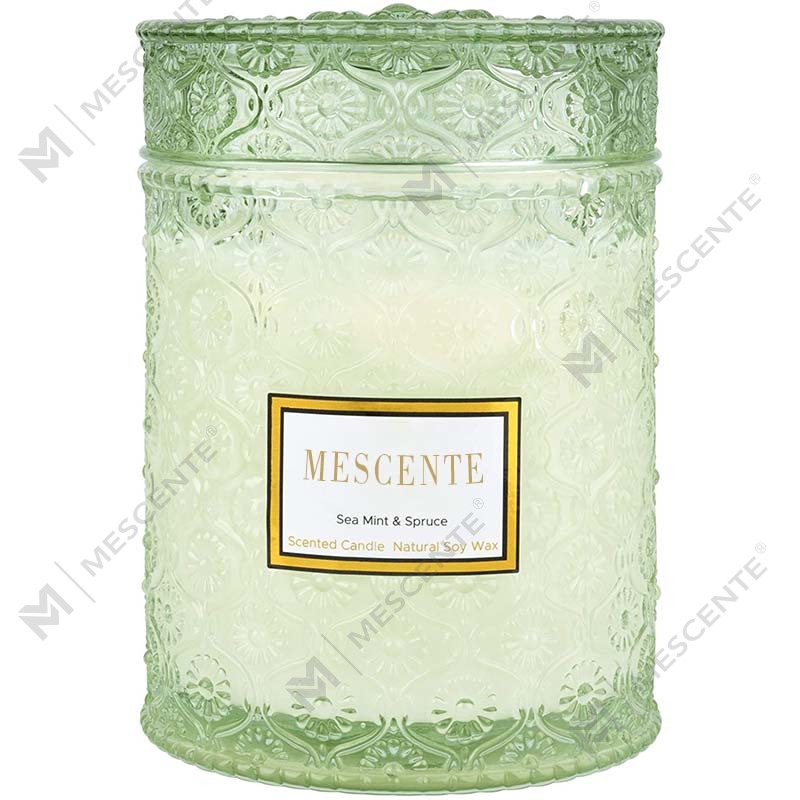 M&S cent Eucalyptus Spearmint Soya Wax Bunga Kering Lilin Spa Bau Bunga Kering