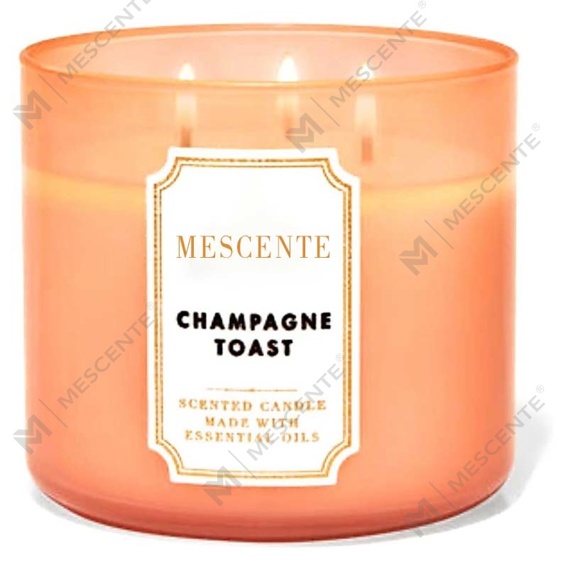 M&Scent Hand Made 3 Sumbu Hadiah Lilin Soya Wangi Asli Jasmine, Lilin Kristal Aromaterapi Label Peribadi