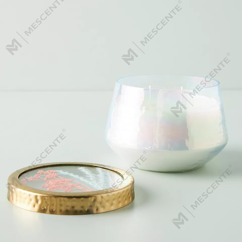 Borong Label Peribadi Tersuai Hiasan Rumah Kaca Jelas Lilin Wangi Kuat
