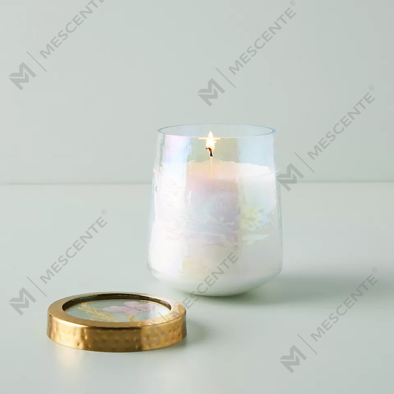 Borong Label Peribadi Tersuai Hiasan Rumah Kaca Jelas Lilin Wangi Kuat