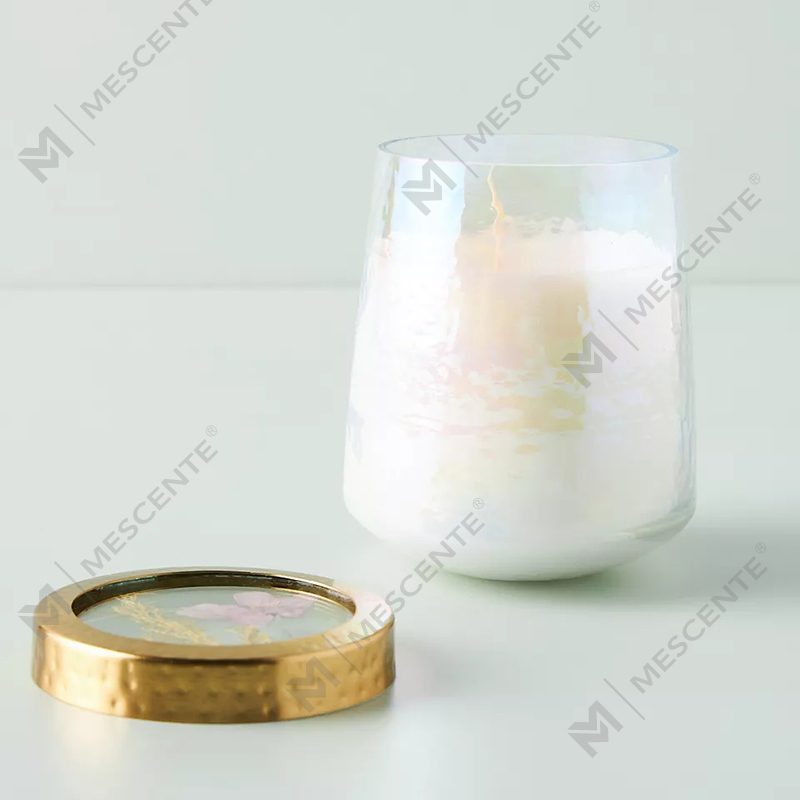 Borong Label Peribadi Tersuai Hiasan Rumah Kaca Jelas Lilin Wangi Kuat