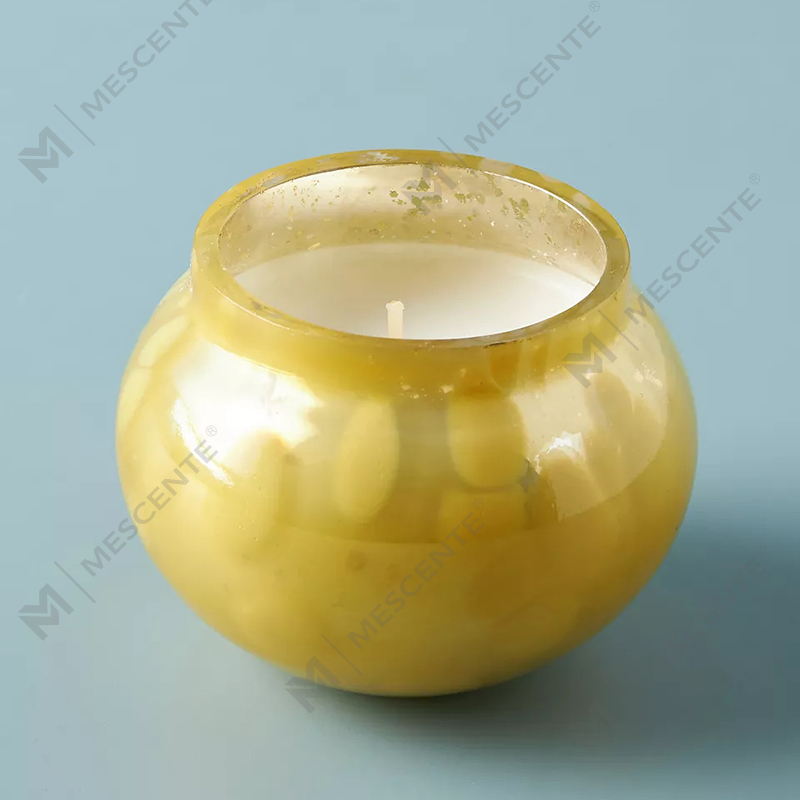 M&scent Private Label Hiasan Rumah Tersuai Balang Lilin Kaca Mewah Lilin Wangi Lilin Soya Dengan Tudung