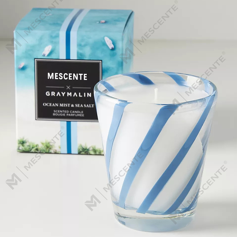 M&Scent Luxury White Soya Wax Logo Peribadi Lilin Wangi Perkahwinan