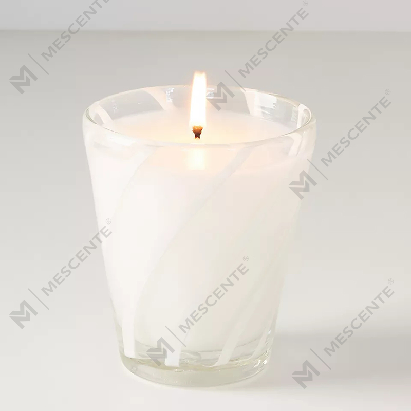 M&Scent Luxury White Soya Wax Logo Peribadi Lilin Wangi Perkahwinan