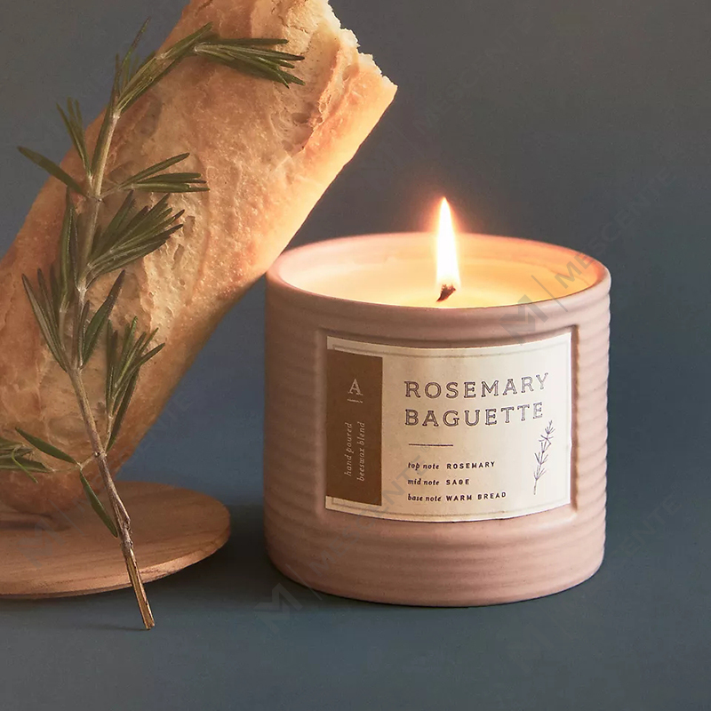 M&Scent Private Label Coloured Ceramic Candles Lilin Bergaya Lilin Soya Wangi