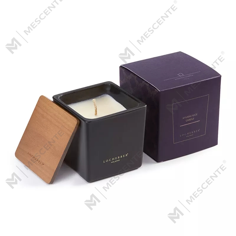 M&scent 2025 Lilin Berbau Kaca Mesra Alam Besar Dengan Tudung Kayu Briccole