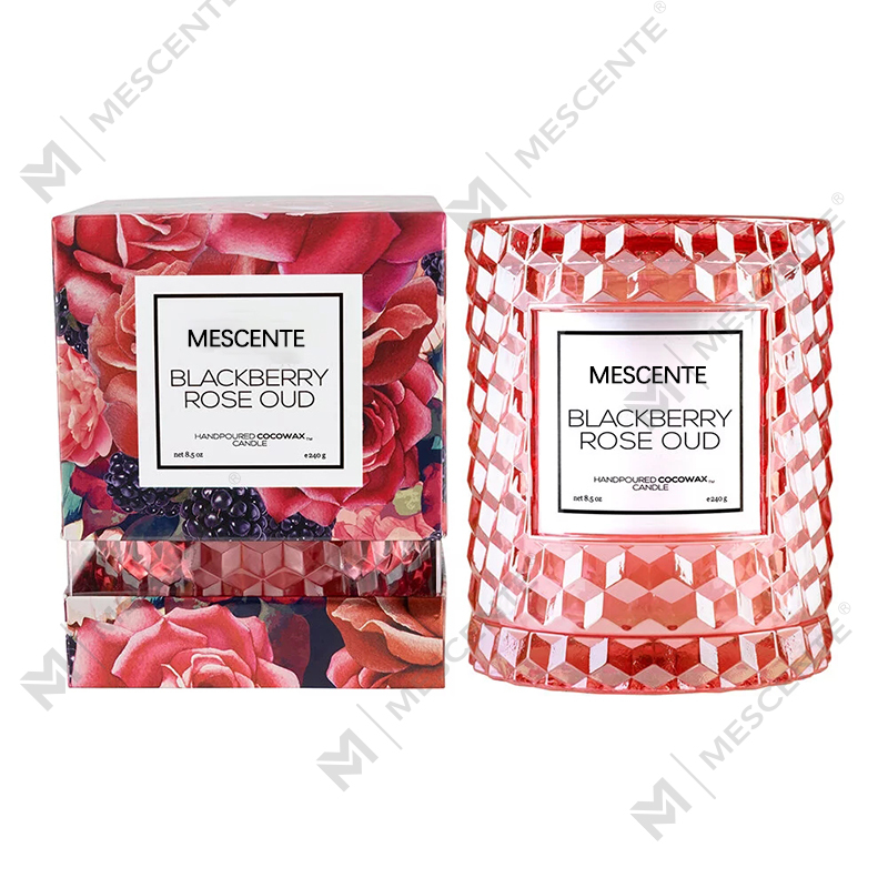 M&Scent Custom Hiasan Krismas Lilin Ikon Blackberry Rose Oud