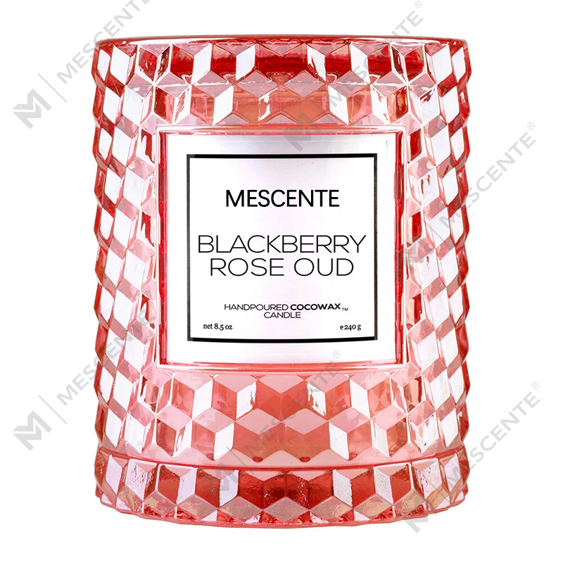 M&Scent Custom Hiasan Krismas Lilin Ikon Blackberry Rose Oud