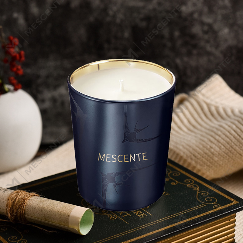 M&Scent Buatan Tangan Mewah Pemegang Kaca Tiang Lilin Wangi Vanila Dengan Kristal