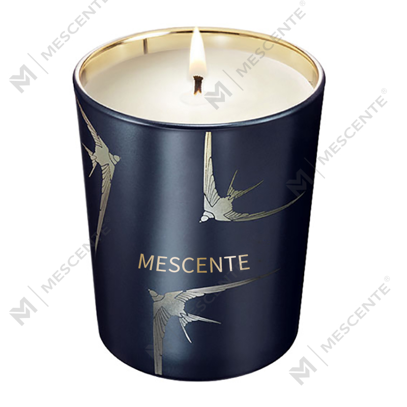 M&Scent Buatan Tangan Mewah Pemegang Kaca Tiang Lilin Wangi Vanila Dengan Kristal