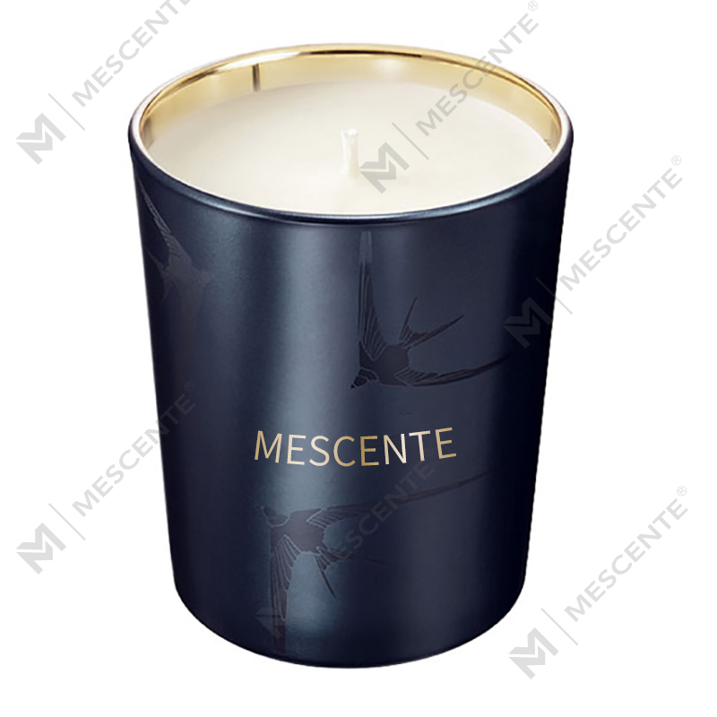M&Scent Buatan Tangan Mewah Pemegang Kaca Tiang Lilin Wangi Vanila Dengan Kristal