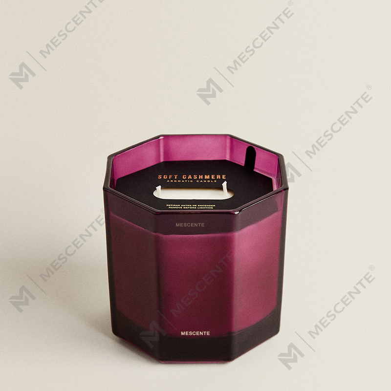 M&Scent Luxury Christmas Scented Candles Aromaterapi Aroma Lilin Soya Wax dalam Kotak Hadiah Balang Kaca Hitam