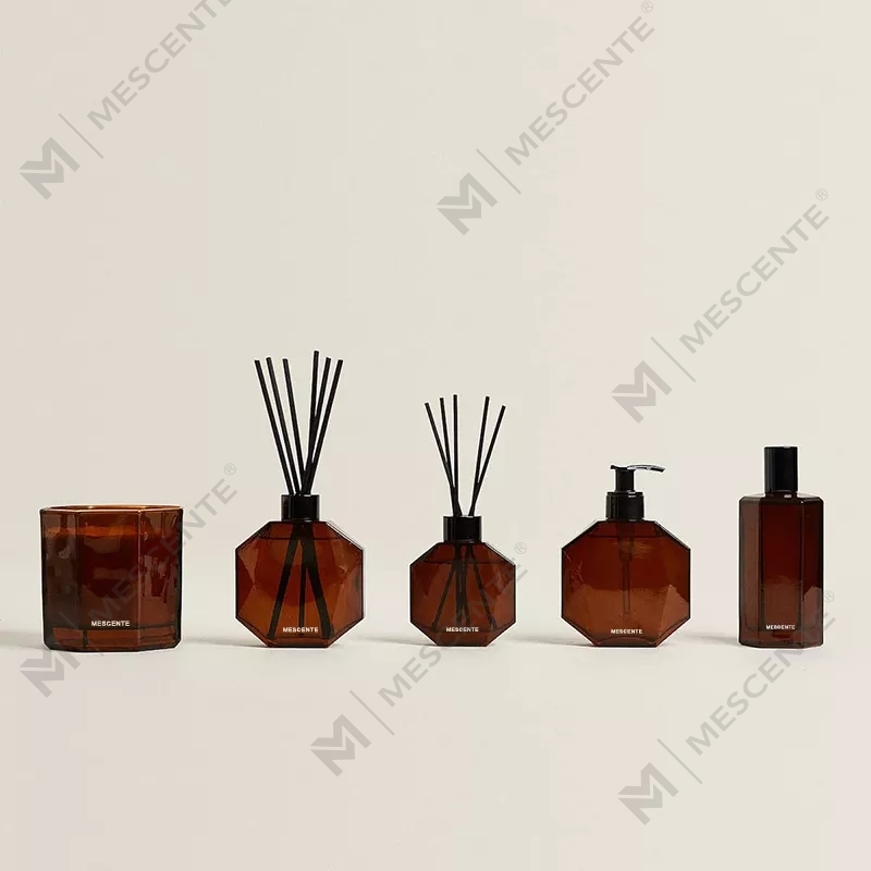 M&Scent label peribadi mewah tersuai 200ml 500ml penyebar buluh rumah dengan kotak