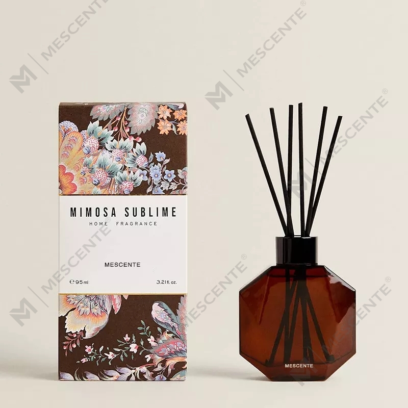 M&Scent label peribadi mewah tersuai 200ml 500ml penyebar buluh rumah dengan kotak