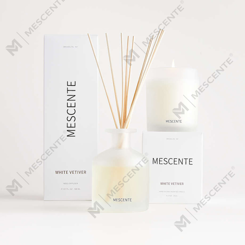 M&Scent borong mewah label lilin soya lilin wangi dengan kotak