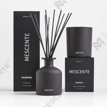 M&Scent borong mewah label lilin soya lilin wangi dengan kotak