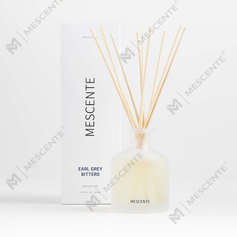 M&Scent luxury private label warna ungu set hadiah penyebar buluh aroma dengan kotak