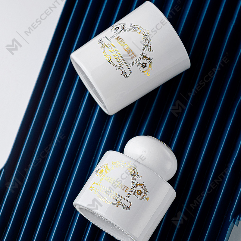 M&Scent mewah label peribadi lilin aroma penyebar buluh lilin wangi dengan pembungkusan kotak