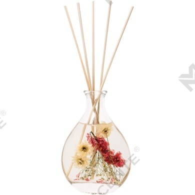 M&Scent borong botol kaca label peribadi mewah set penyebar buluh kayu rotan dengan penyumbat