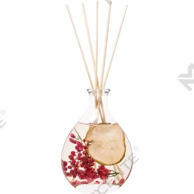 M&Scent borong botol kaca label peribadi mewah set penyebar buluh kayu rotan dengan penyumbat