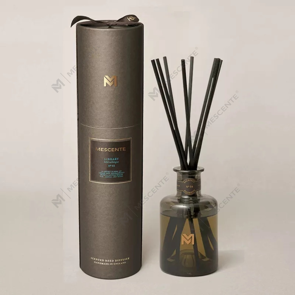 M&Scent borong mewah 500ml penyebar botol hitam Penyebar buluh wangian Reed dengan kotak hadiah