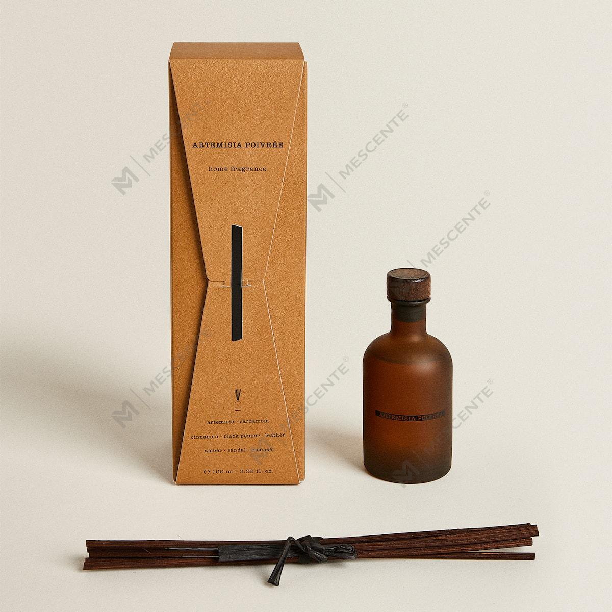 Botol Frosted Hitam Besar Mewah 50ml 300ml Bunga Kering Aroma Bunga Minyak Pati Minyak Reed Diffuser Set Pukal